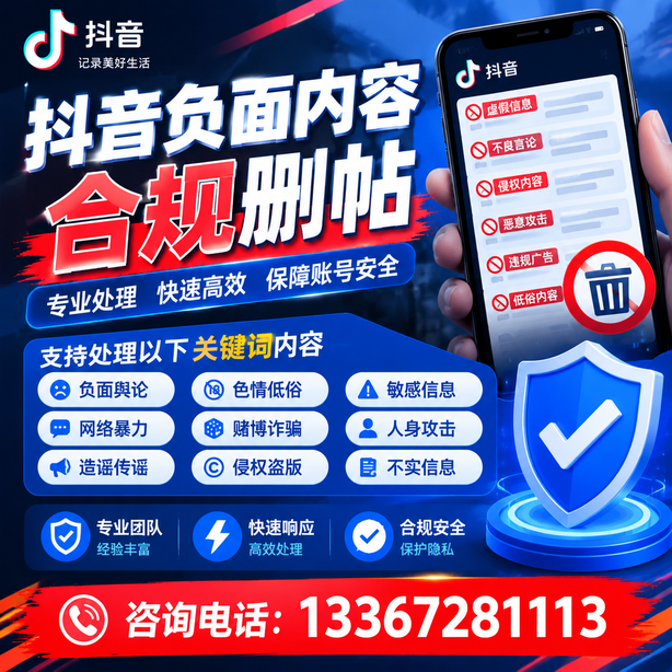 三门峡抖音舆情合规处置
